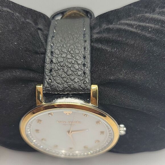 KATE SPADE Monterey KSW1143 Women's Black Leather Analog Dial Quartz Watch BC141 - Picture 5 of 11